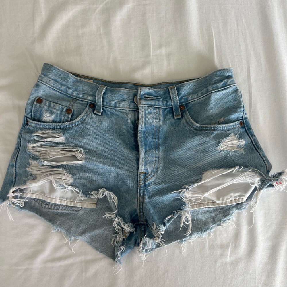 Levi’s Distressed Denim Shorts